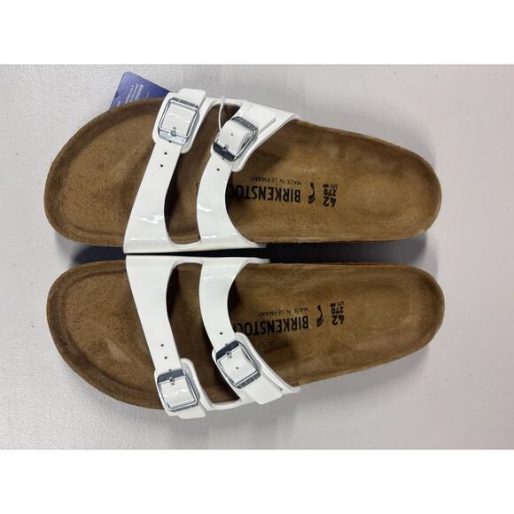 Birkenstock Shoes - Birkenstock Ibiza White / Blue Leather Sandals Sz 11 Narrow New With Box
